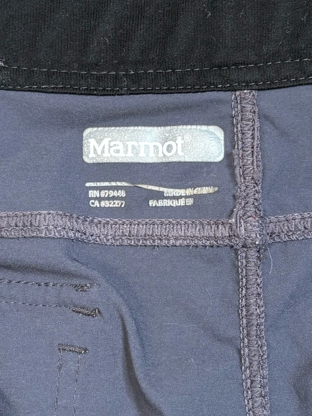 Marmot Cargo Pocket Utility Skirt Size 10 Dark Grey Lightweight Stretch Gorpcore